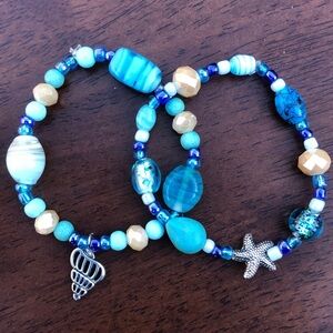 Handmade sea themed friendship bracelets
